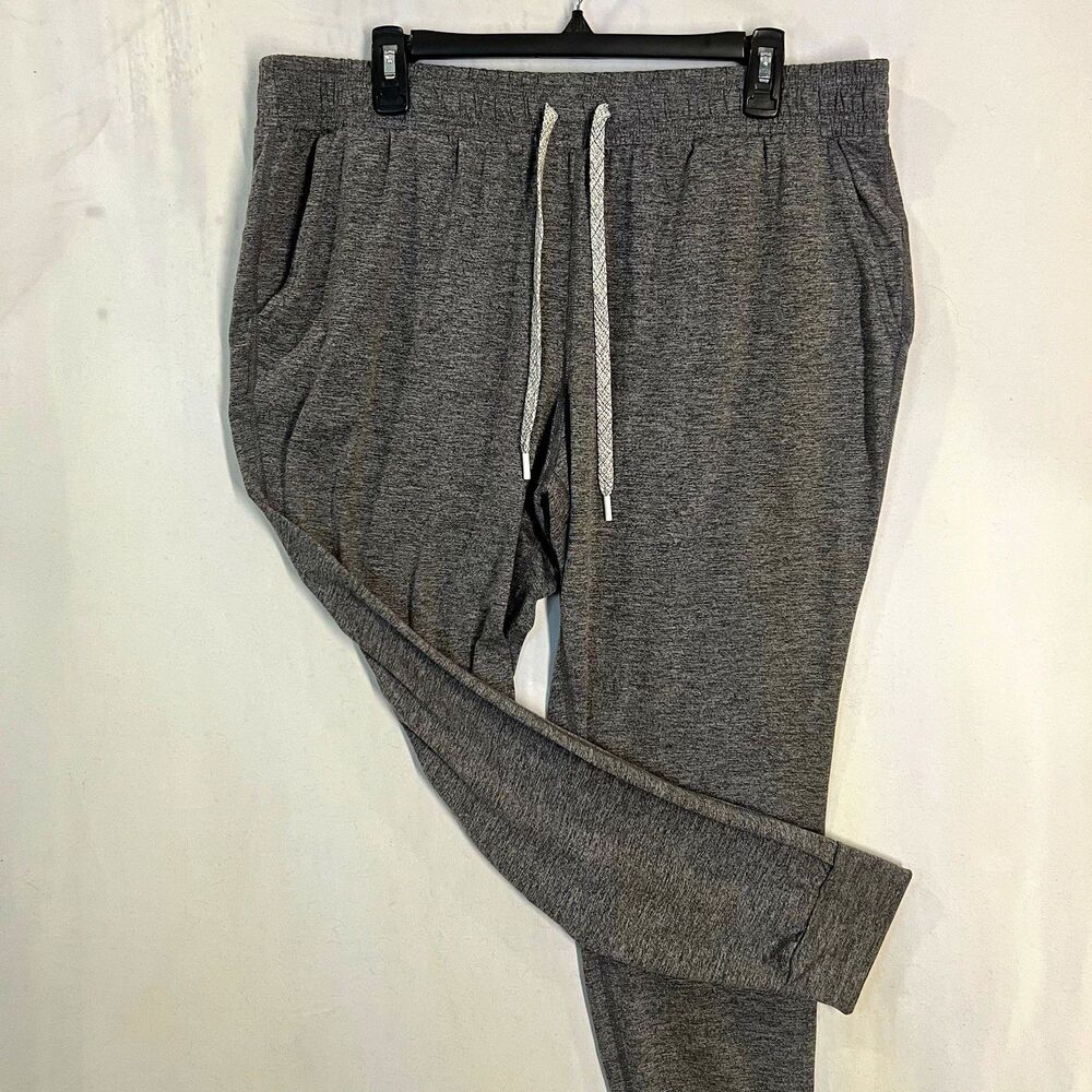 All in Motion Women's Jogger Pants Gray Poly/Spandex Drawstring Size XL